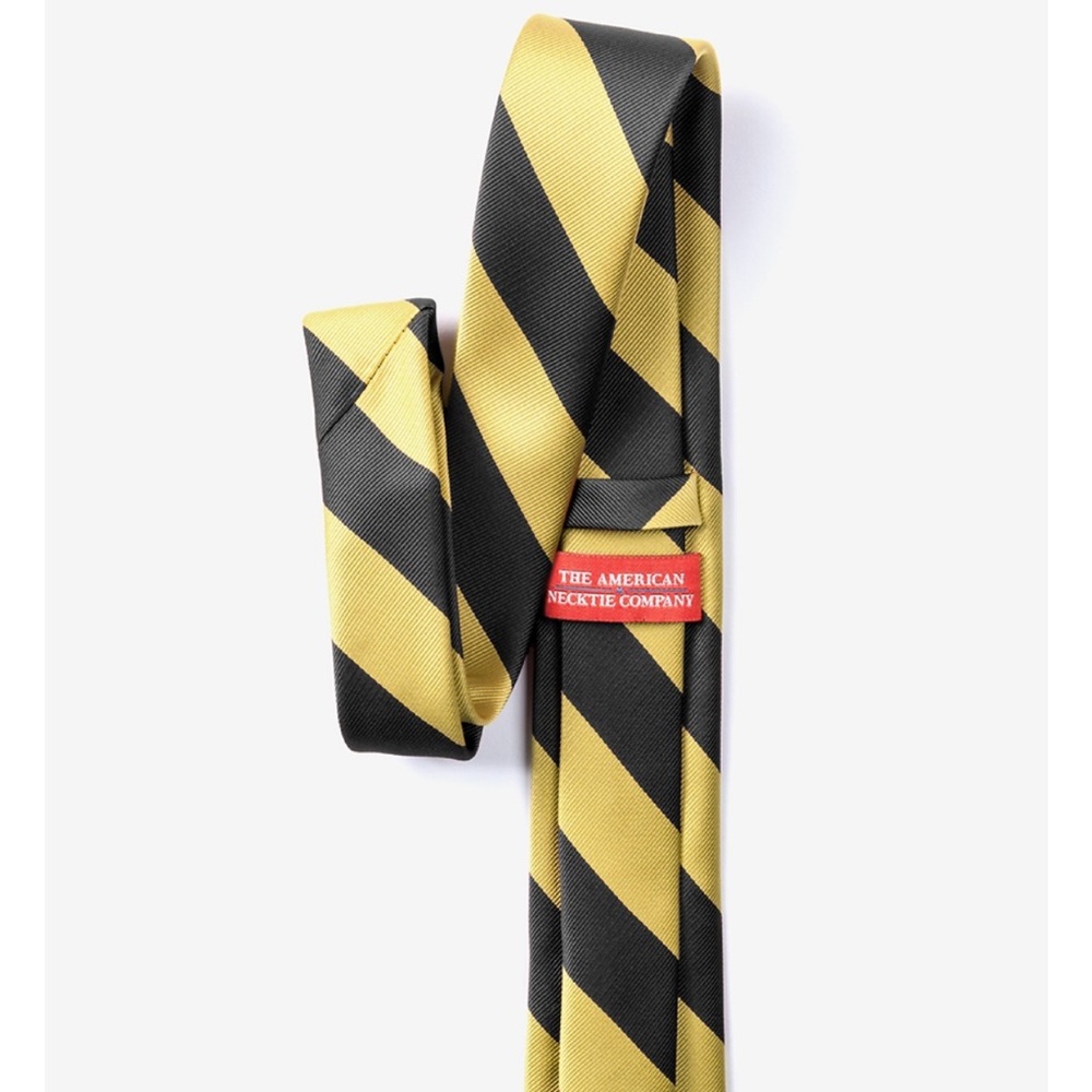 Boys gold and black necktie - Picture 5 of 5